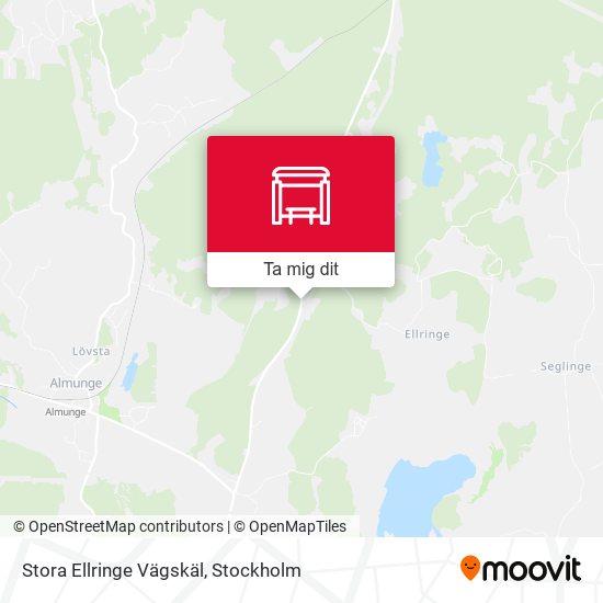 Stora Ellringe Vägskäl karta