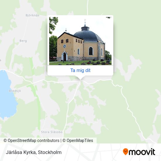 Järlåsa Kyrka karta