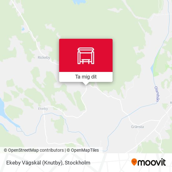 Ekeby Vägskäl (Knutby) karta