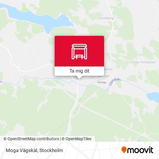 Moga Vägskäl karta