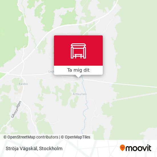 Ströja Vägskäl karta