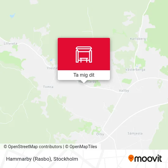 Hammarby (Rasbo) karta