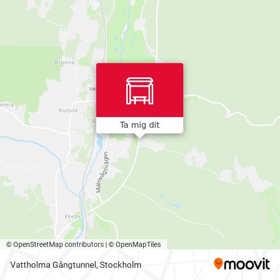 Vattholma Gångtunnel karta