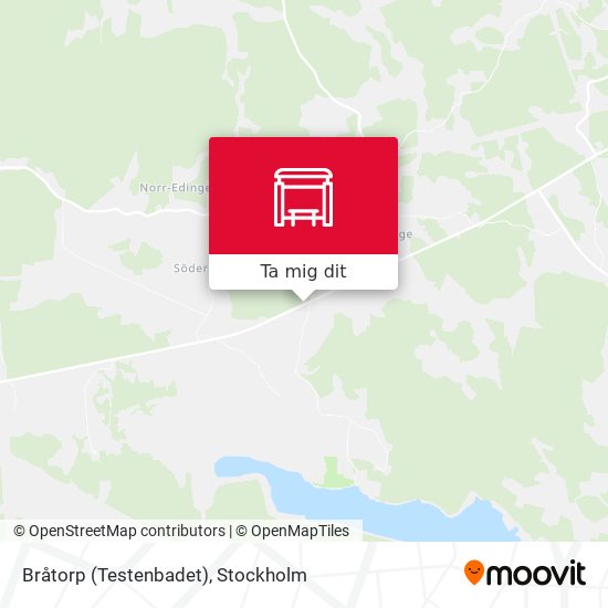Bråtorp (Testenbadet) karta