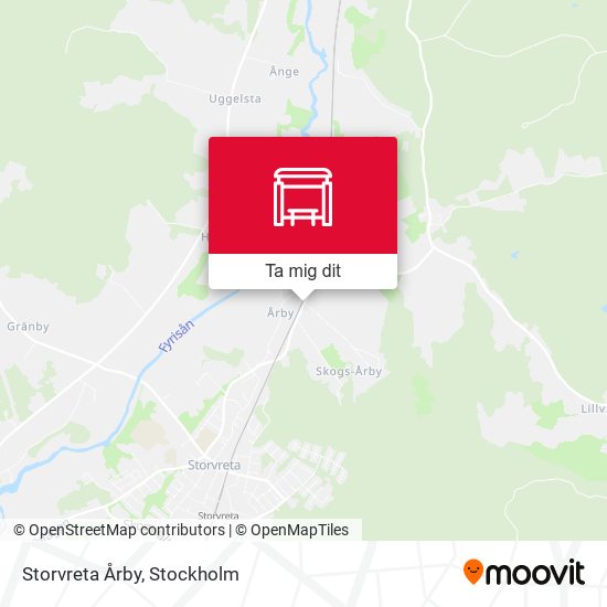 Storvreta Årby karta