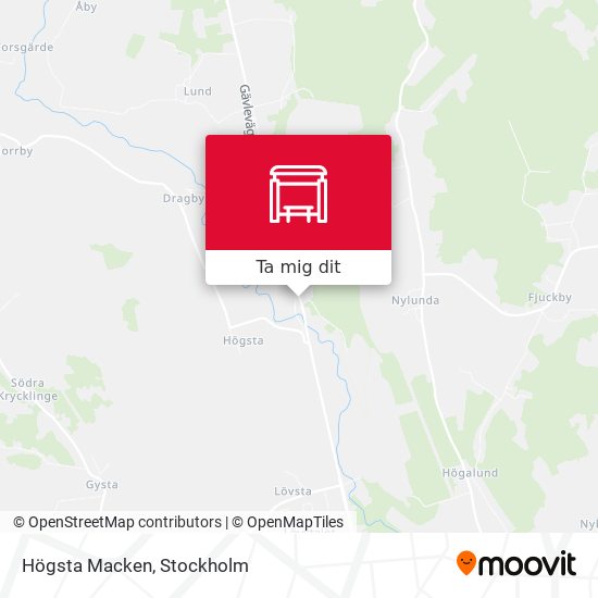 Högsta Macken karta