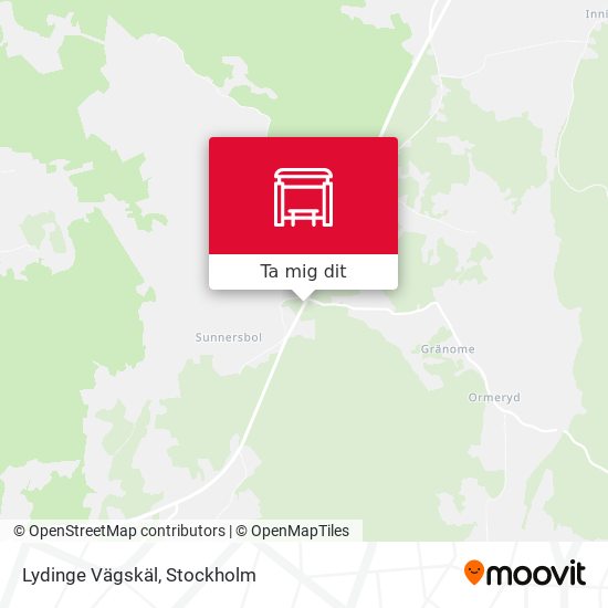 Lydinge Vägskäl karta