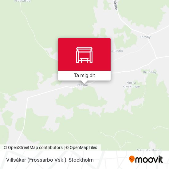 Villsåker (Frossarbo Vsk.) karta