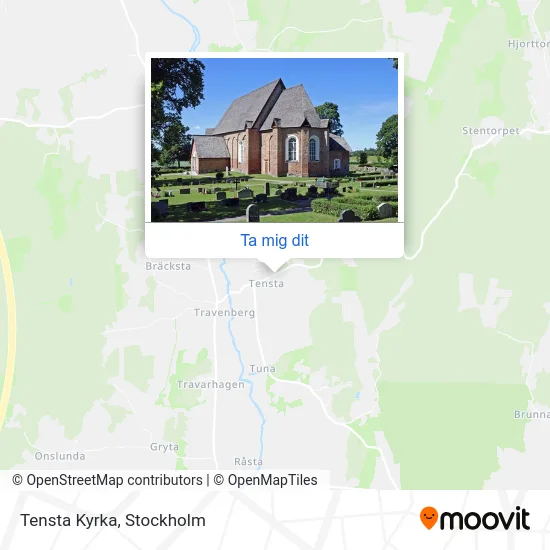 Tensta Kyrka karta