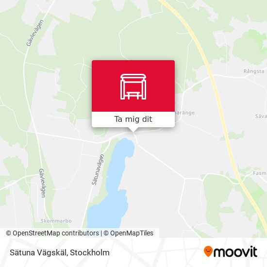 Sätuna Vägskäl karta