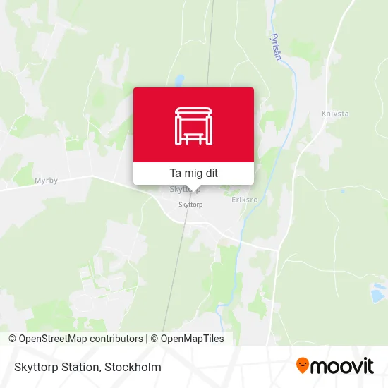 Skyttorp Station karta