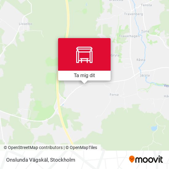 Onslunda Vägskäl karta