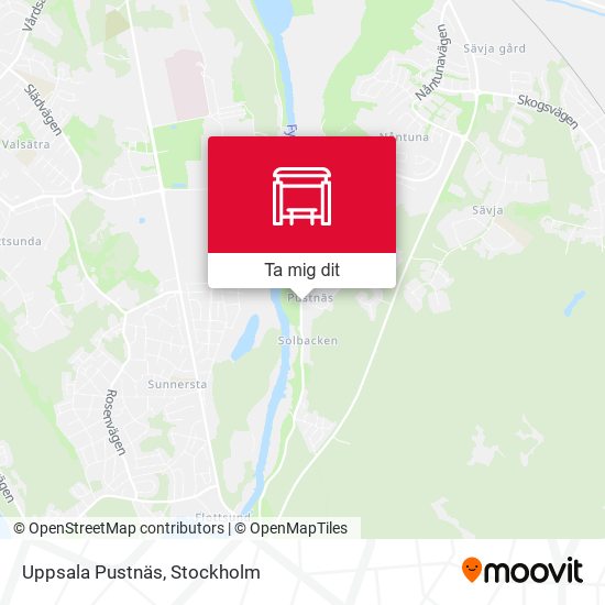 Uppsala Pustnäs karta