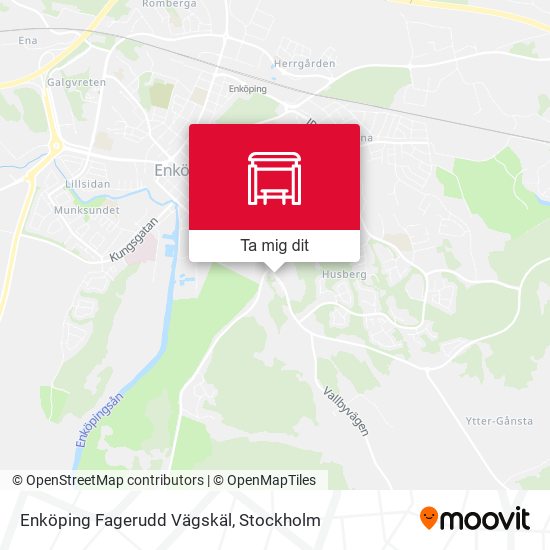 Enköping Fagerudd Vägskäl karta