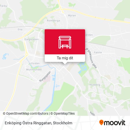 Enköping Östra Ringgatan karta