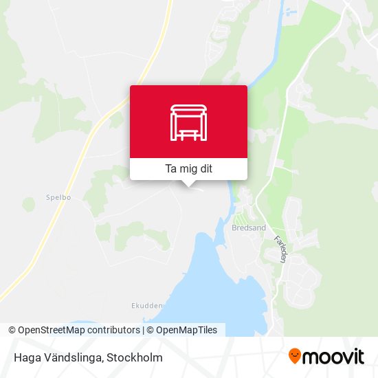 Haga Vändslinga karta