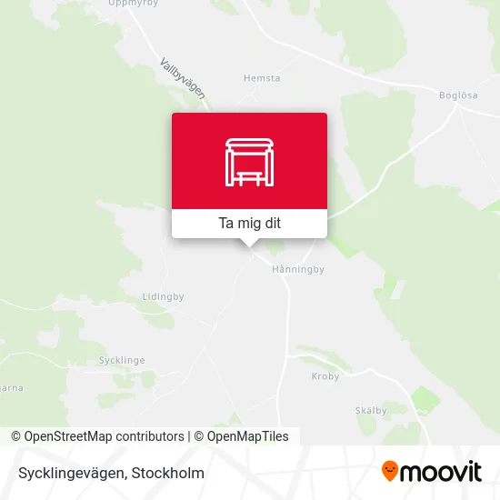 Sycklingevägen karta