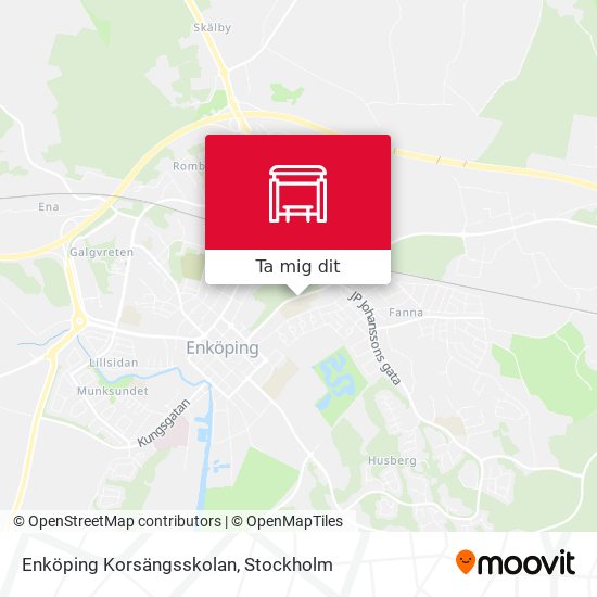 Enköping Korsängsskolan karta