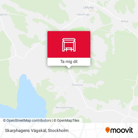Skarphagens Vägskäl karta