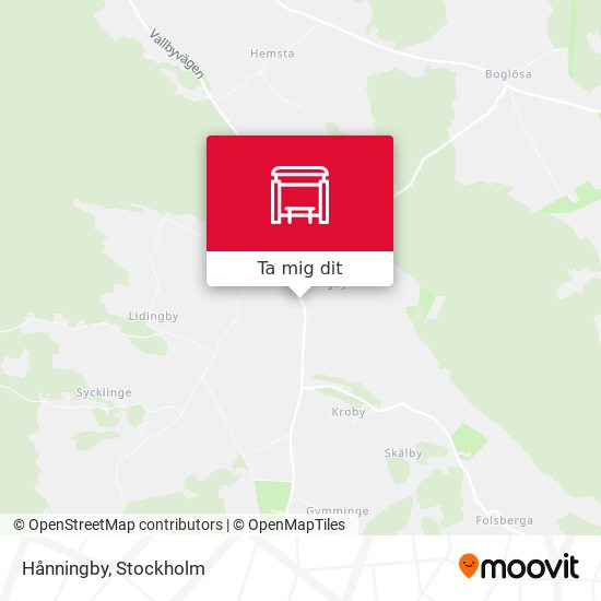 Hånningby karta