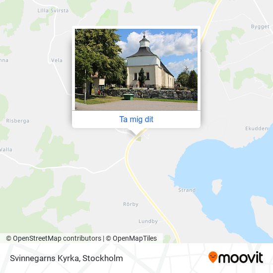 Svinnegarns Kyrka karta