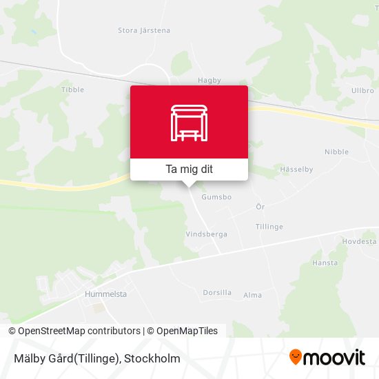 Mälby Gård(Tillinge) karta