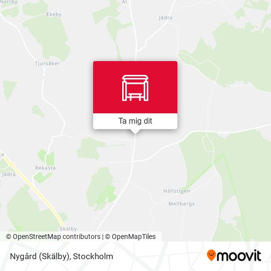 Nygård (Skälby) karta