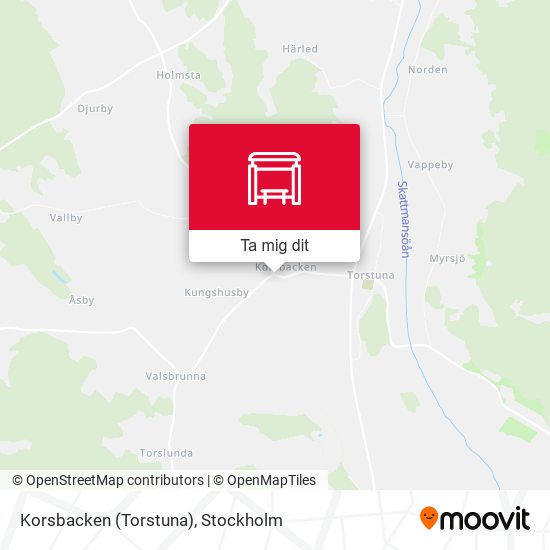 Korsbacken (Torstuna) karta