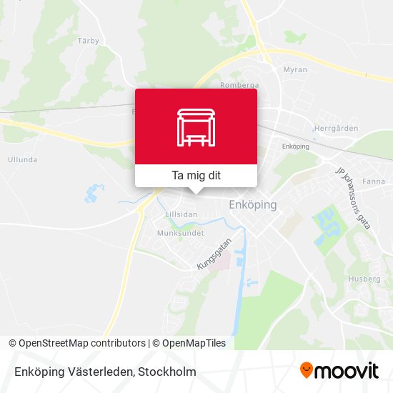 Enköping Västerleden karta