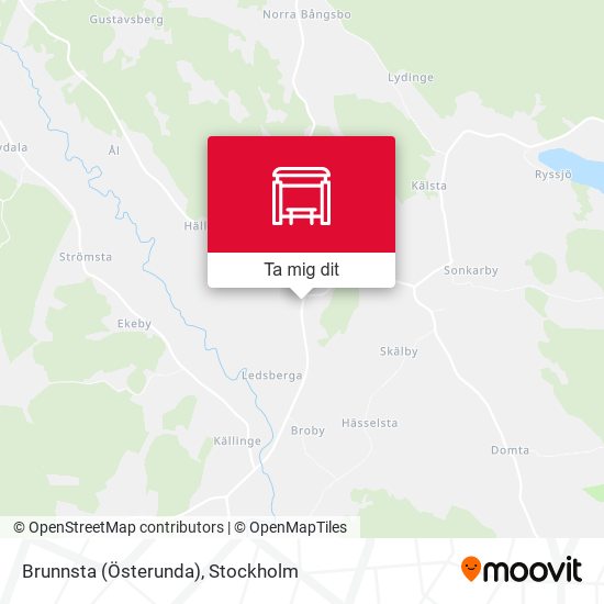 Brunnsta (Österunda) karta