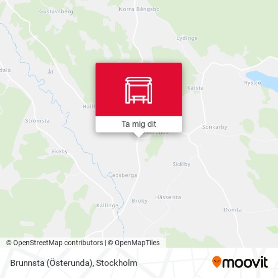 Brunnsta (Österunda) karta