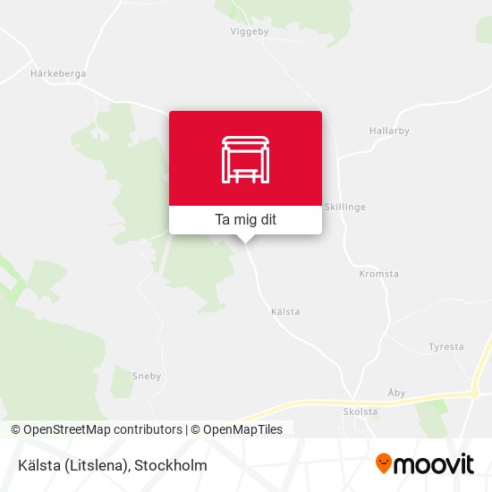 Kälsta (Litslena) karta