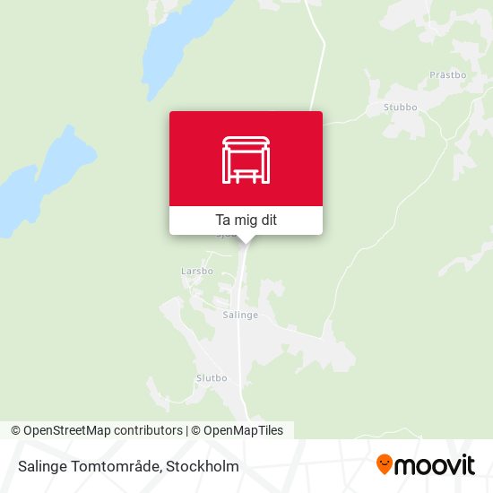 Salinge Tomtområde karta