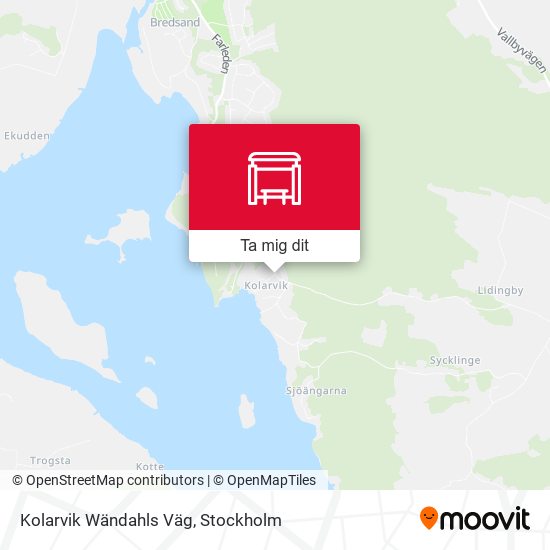 Kolarvik Wändahls Väg karta