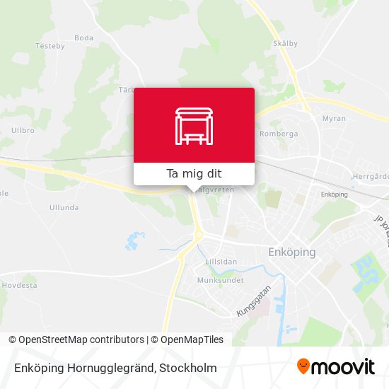 Enköping Hornugglegränd karta