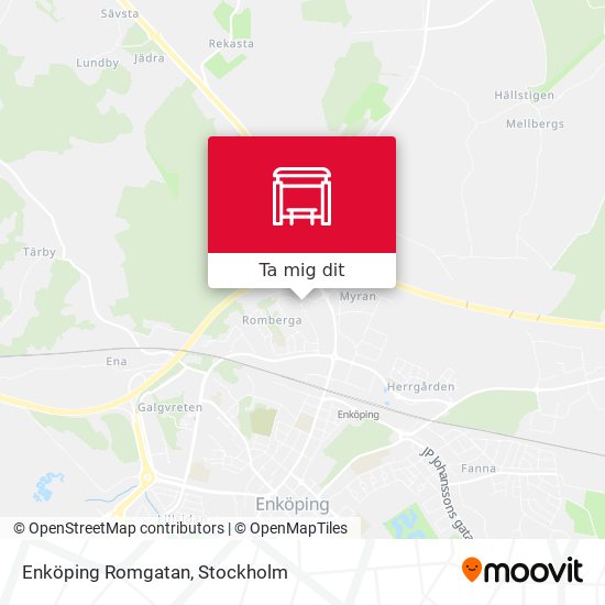 Enköping Romgatan karta