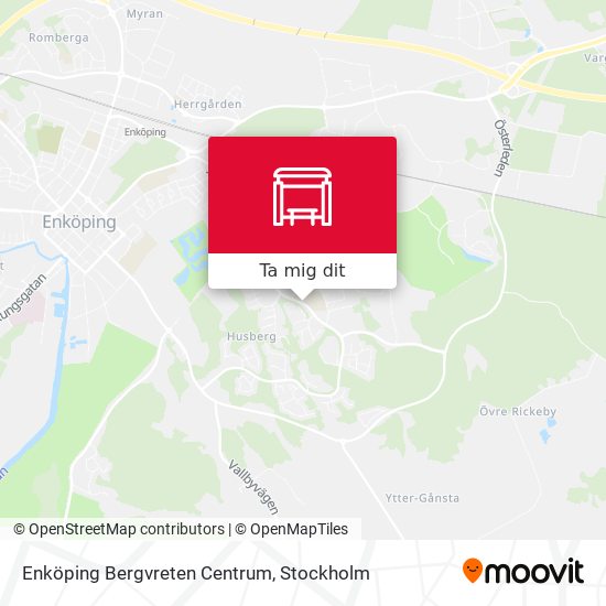Enköping Bergvreten Centrum karta