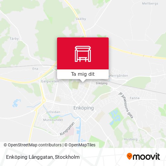 Enköping Långgatan karta