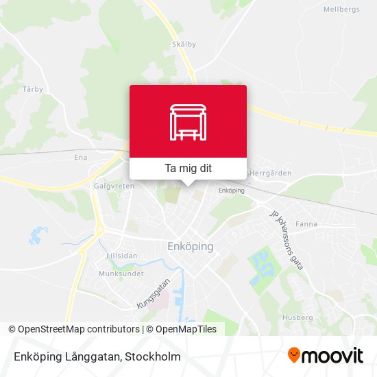 Enköping Långgatan karta