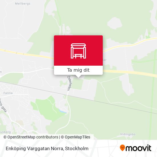 Enköping Varggatan Norra karta