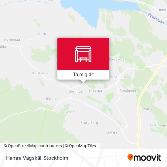 Hamra Vägskäl karta