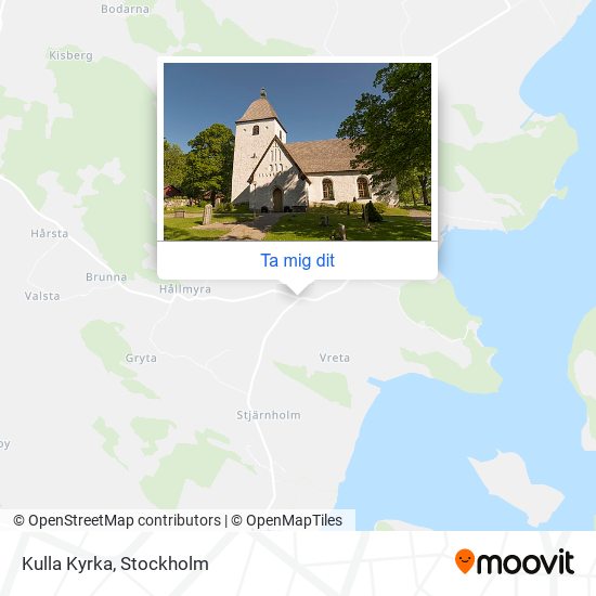 Kulla Kyrka karta