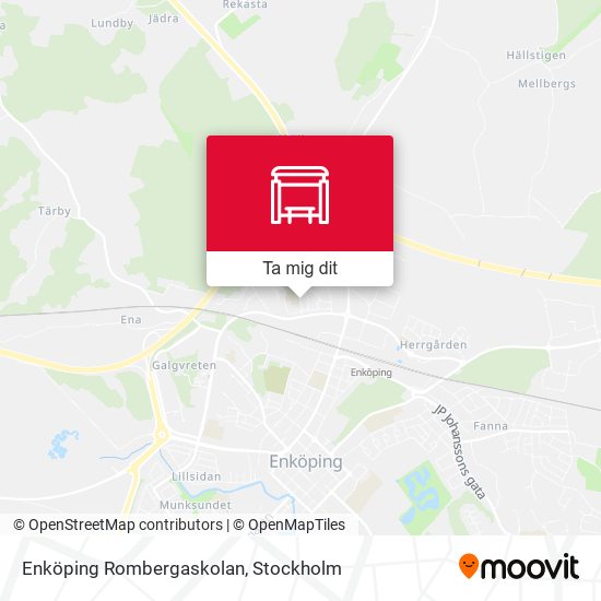 Enköping Rombergaskolan karta