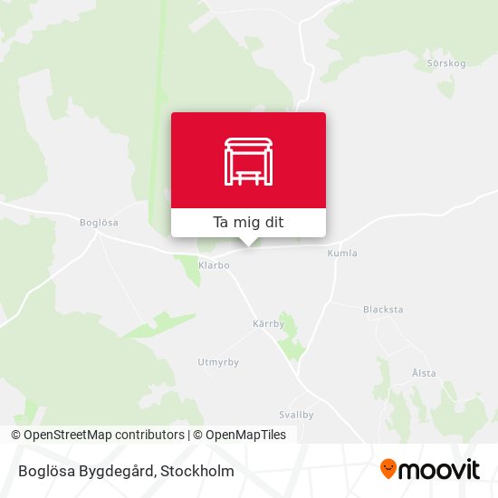 Boglösa Bygdegård karta