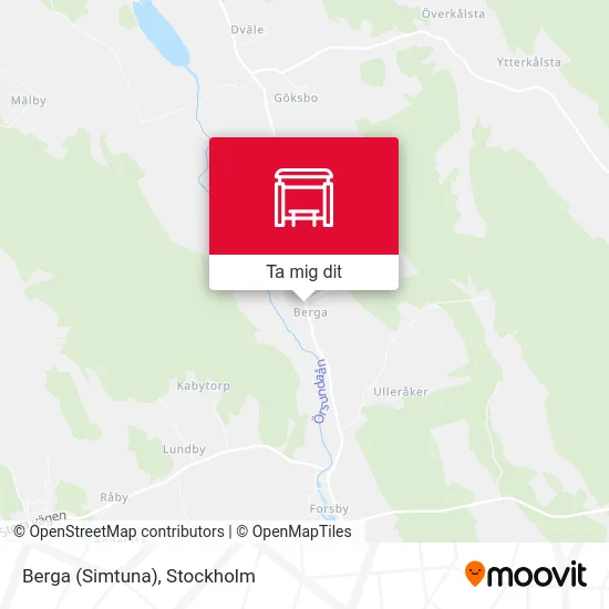 Berga (Simtuna) karta