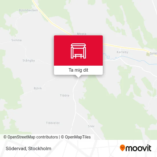 Södervad karta