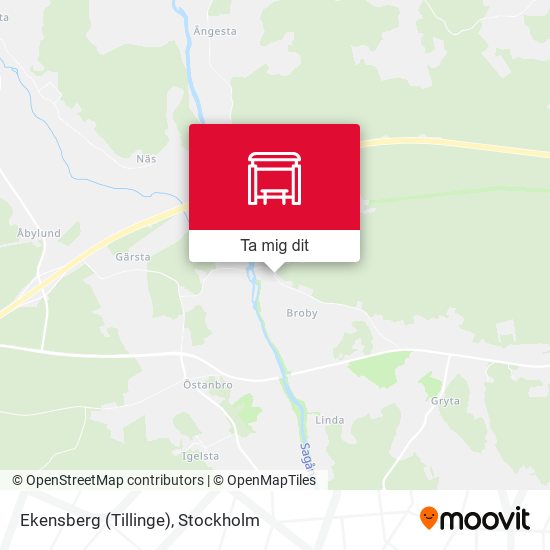 Ekensberg (Tillinge) karta