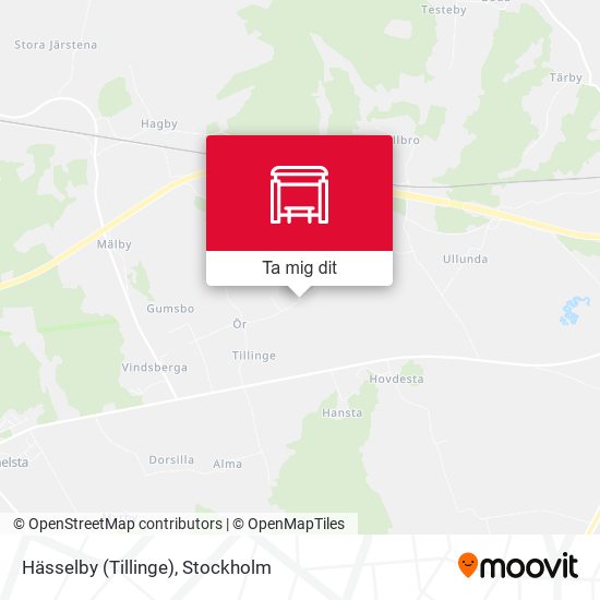 Hässelby (Tillinge) karta