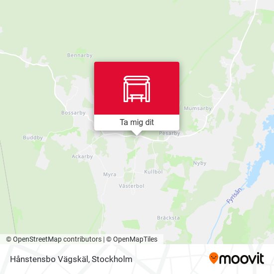 Hånstensbo Vägskäl karta