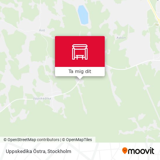 Uppskedika Östra karta